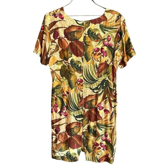 Vintage Jaclyn Hart Floral Print Midi Dress Sz 12 - Picture 2 of 5